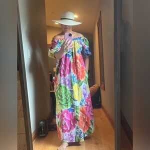 Farm Rio Rainbow Chita Maxi Dress Size L